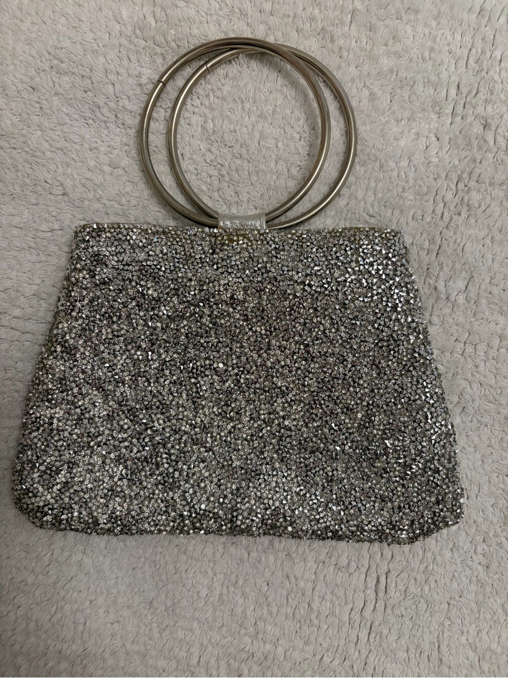 Silver Glitter Handbag